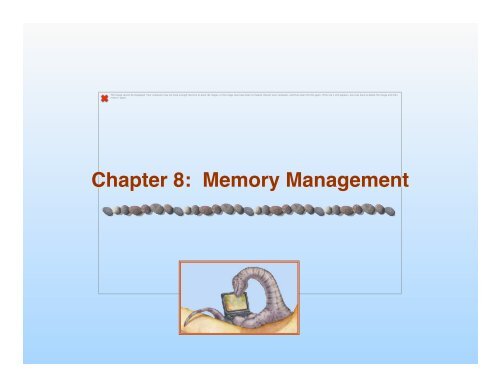 Chapter 8: Memory Management