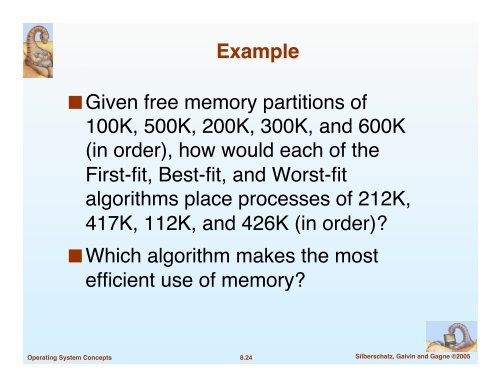 Chapter 8: Memory Management