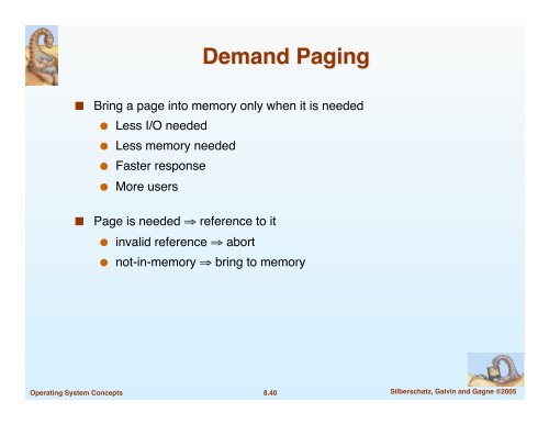 Chapter 8: Memory Management