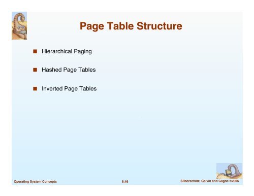 Chapter 8: Memory Management