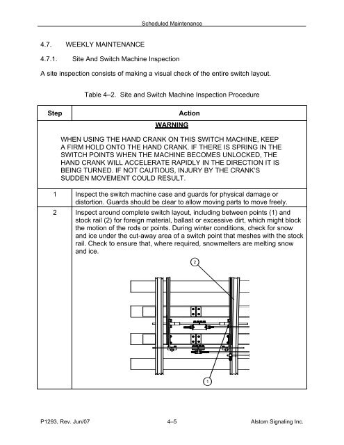 Models 5E, 5F, 5G & 5H Electric Switch Machines: Single ... - Alstom