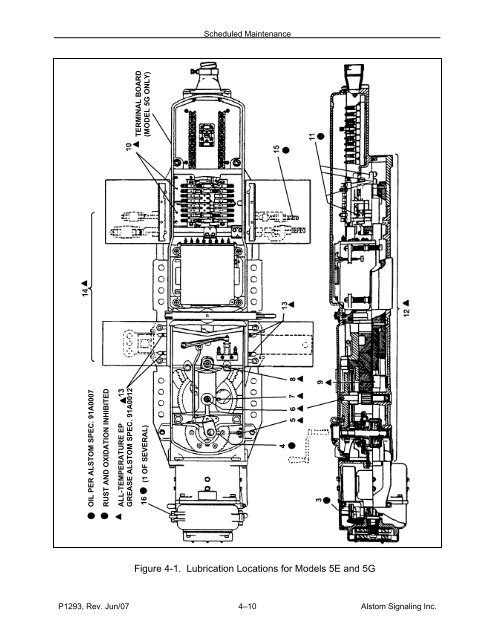 Models 5E, 5F, 5G & 5H Electric Switch Machines: Single ... - Alstom