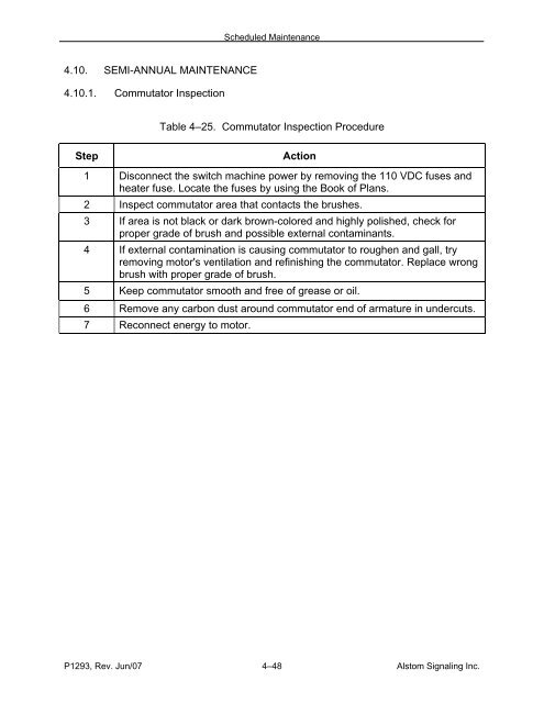 Models 5E, 5F, 5G & 5H Electric Switch Machines: Single ... - Alstom