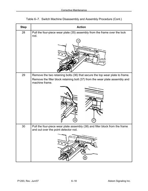 Models 5E, 5F, 5G & 5H Electric Switch Machines: Single ... - Alstom