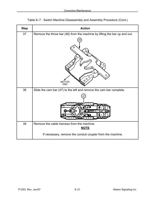 Models 5E, 5F, 5G & 5H Electric Switch Machines: Single ... - Alstom