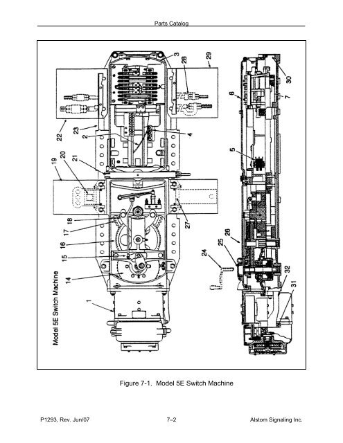 Models 5E, 5F, 5G & 5H Electric Switch Machines: Single ... - Alstom