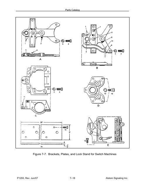 Models 5E, 5F, 5G & 5H Electric Switch Machines: Single ... - Alstom