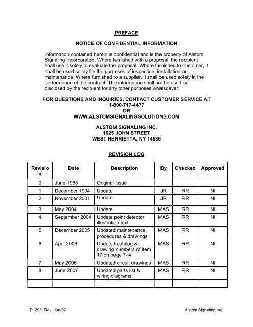 Models 5E, 5F, 5G & 5H Electric Switch Machines: Single ... - Alstom