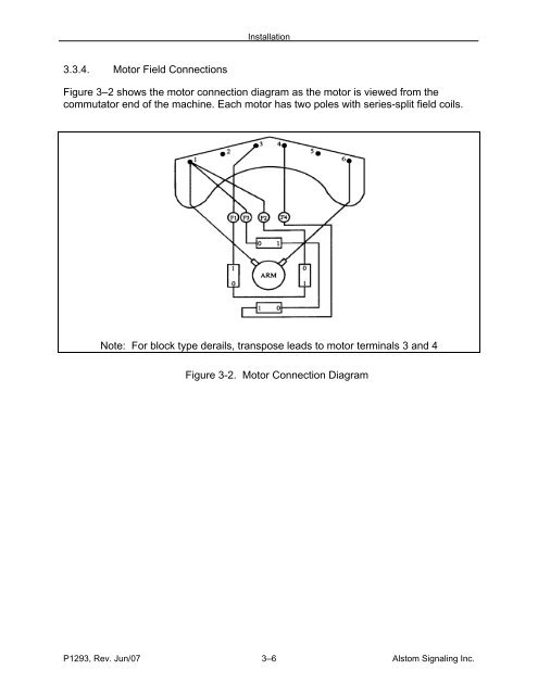 Models 5E, 5F, 5G & 5H Electric Switch Machines: Single ... - Alstom