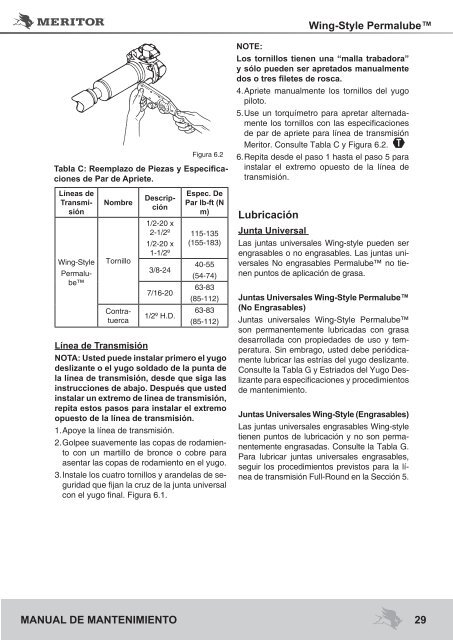 MANUAL DE MANTENIMIENTO - Meritor