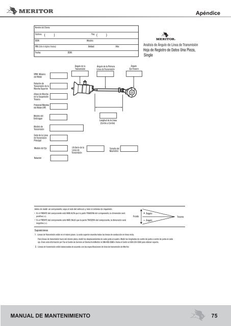 MANUAL DE MANTENIMIENTO - Meritor