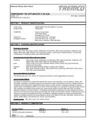 ELITE Temporary Tie Off Mastic - US MSDS - Tremco Roofing