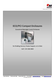 ECO/PCI Compact Enclosures - Rose & Bopla Enclosures