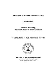 NBE CME programme for DNB consultants - National Board Of ...