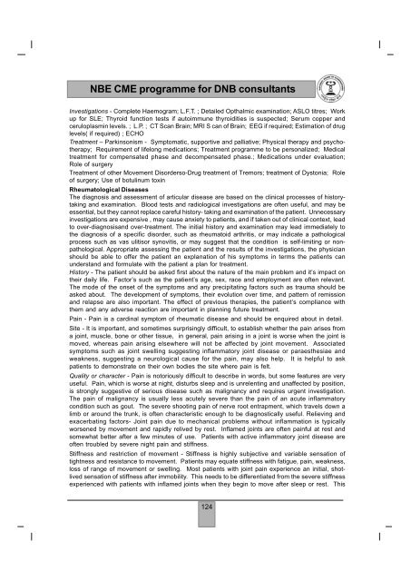 NBE CME programme for DNB consultants - National Board Of ...