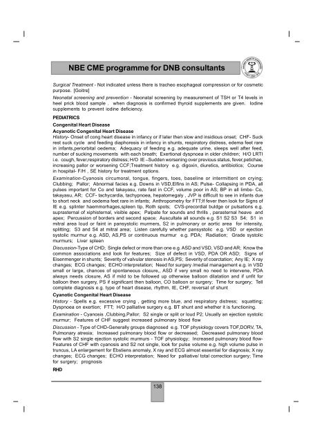 NBE CME programme for DNB consultants - National Board Of ...