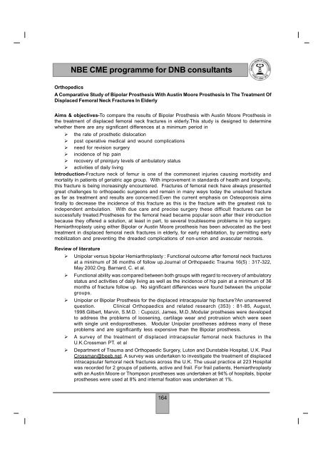 NBE CME programme for DNB consultants - National Board Of ...