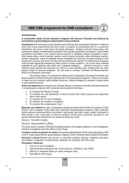 NBE CME programme for DNB consultants - National Board Of ...