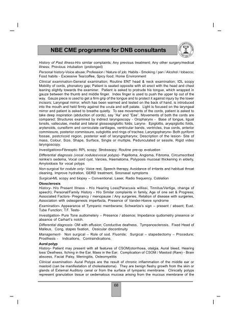 NBE CME programme for DNB consultants - National Board Of ...