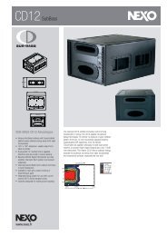 cd12 sub-bass data sheet - Nexo