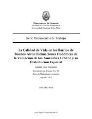 La Calidad de Vida en los Barrios de Buenos Aires: Estimaciones ...