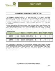 Weekly Market Report for 28-09-2012 - The Nigerian Stock Exchange