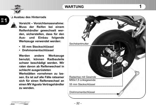 MV Agusta F4 Wartungshandbuch - Leu Tuning GmbH