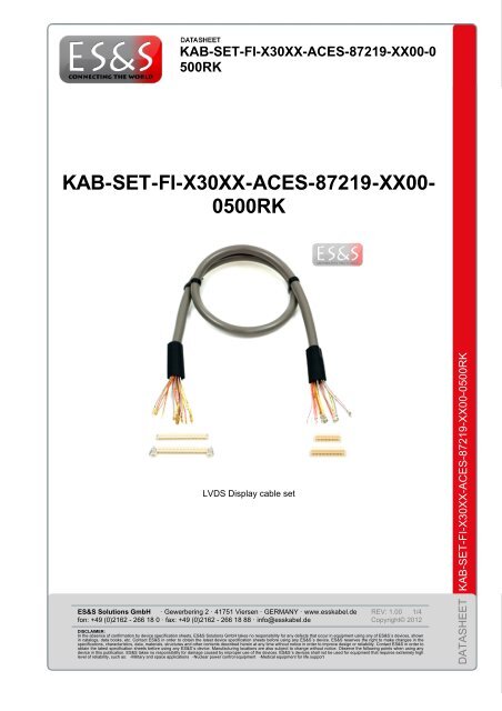 KAB-SET-FI-X30XX-ACES-87219-XX00-0500RK - ES&S Solutions ...