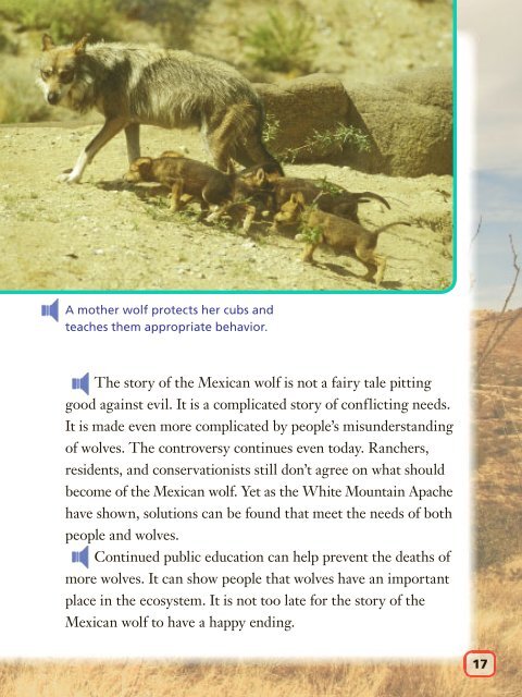 Lesson 10:Saving the Mexican Wolves