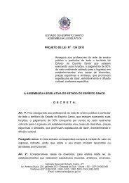 ESTADO DO ESPÃRITO SANTO ASSEMBLEIA LEGISLATIVA ...