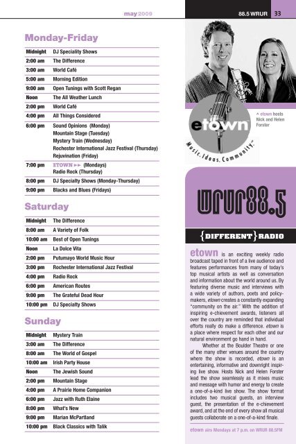 Program Guide for May 2009 - WXXI