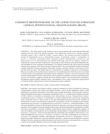 conodont biostratigraphy of the lower itaituba formation