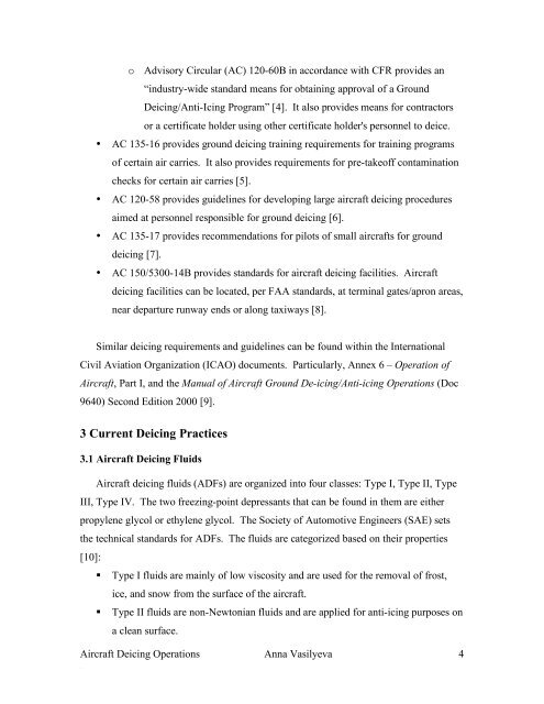 Aircraft Deicing Operations