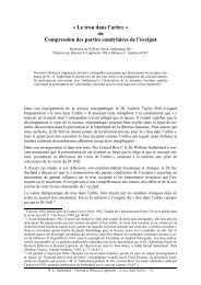 Compression des parties condylaires de l'occiput