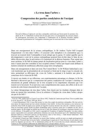 Compression des parties condylaires de l'occiput