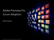 Adobe Premiere Pro Scrum Adoption - Agile Alliance