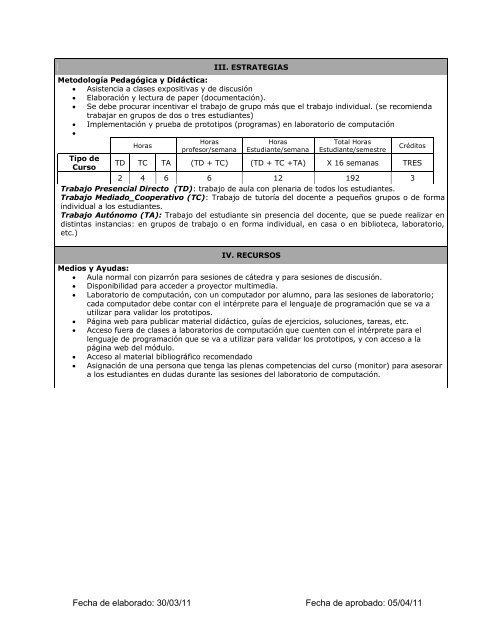 Syllabus ProgramaciÃ³n BÃ¡sica - Facultad de Ingenieria