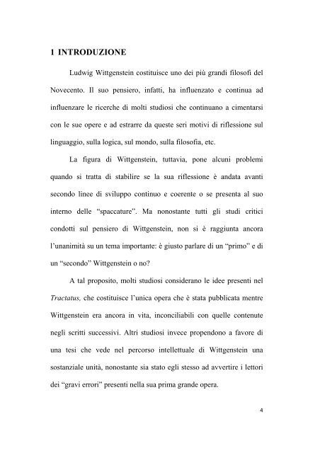 Linguaggio e Filosofia in Wittgenstein - Centro Studi e Ricerche Aleph