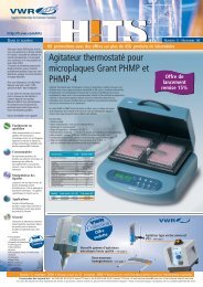 Agitateur thermostatÃ© pour microplaques Grant ... - Vwr-cmd.com