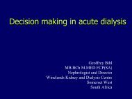 Decisons in Acute Dialysis