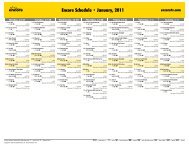 Encore Schedule - January, 2011 - Starz