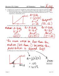 Review Ch 2 Quiz - Lindbergh School District