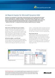 Jet Reports Express for Microsoft Dynamics NAV - Harmonize It