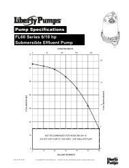 Engineering Specifications - Liberty Pumps