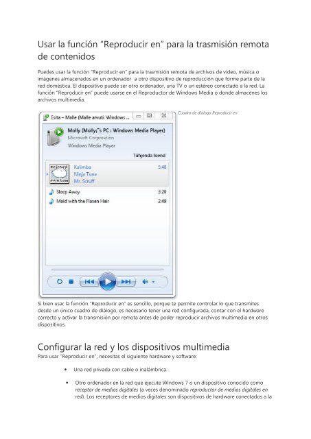 Configurar la red y los dispositivos multimedia - MSN.com