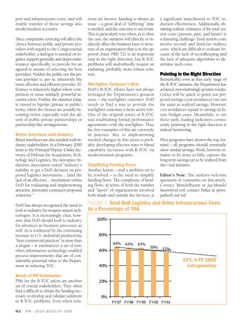 Reducing Total Ownership Cost in DoD - Defense Acquisition ...