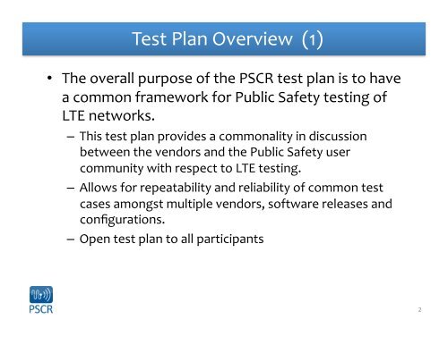 Demo and Evaluation Tests - PSCR