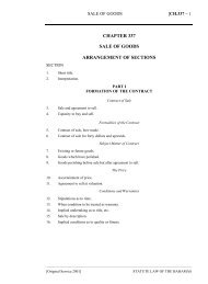 Sale of Goods Act - The Bahamas Laws On-Line