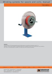 TISCHROL I Winding systems for spools and coils, manual