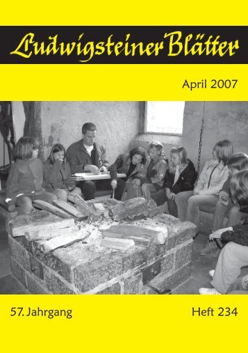 April 2007 57. Jahrgang Heft 234 - Jugendburg Ludwigstein